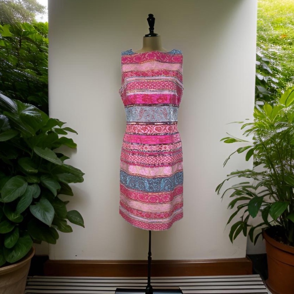 Chetta B, multicolor, sleeveless, kneel length, size 8, great condition